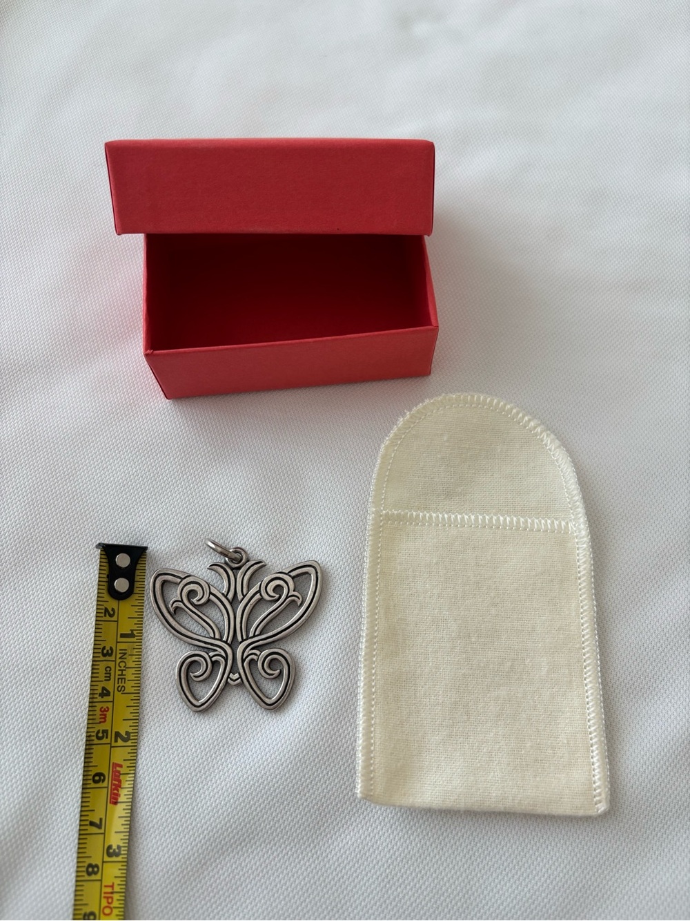 James Avery Retired Large Spring Lace Butterfly Pendant